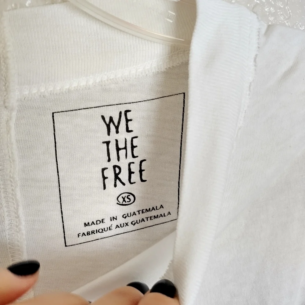 Free People we the free be free tunic t shirt sz Xs